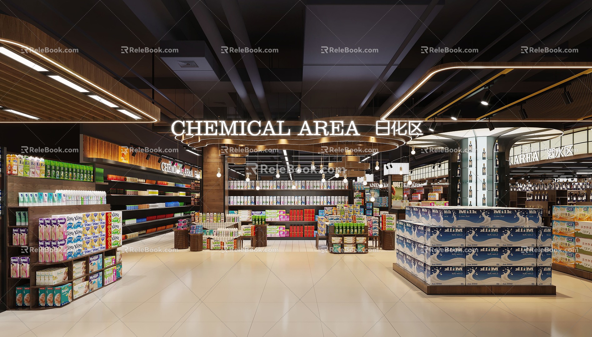 Supermarket 3d model