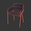 Elegant Modern Blue Dining Chair With Upholstered Seat And Metal Legs Design