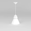 Minimalist White Pendant Light With Conical Shade And Simple Design For Modern Interiors