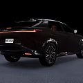 Lexus Black SUV With Modern Exterior Design And Distinctive Grille