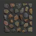 Rock Block Rock Block Rock Specimen Boulder Big Stone Block Rock Stratum Rock Stratum Rock Stratum Rock 3d model