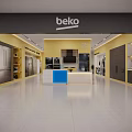 Samsung Luxury Center Shopping Mall Counter With Washing Machines Refrigerators And Display Area