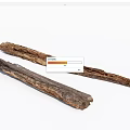 Two Natural Stone Wood Logs With Rustic Textured Surface And Craft Material