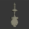 Industrial Valve with Spring Loaded Top and Flange End Connections