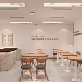 Luxury Coffee Shop Interior Design With Comfortable Seating And Elegant Decor 3d model