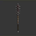 Sci-fi Hammer Sci-fi Stick Mace Sci-fi Weapon Ancient Weapon Hammer Cold Weapon Medieval Item 3d model