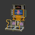 Modern game machine dancing machine large game machine 3d model