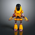 Robot Assistant Small Robot Butler Robot Butler Figure Game Figure 3d model