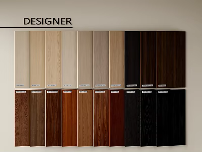 Designer Wooden Flooring Sample Collection With Diverse Color Tones And Textures 3d model
