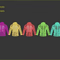 Fashionable Hooded Jackets In Various Colors With Spliced Design For Casual Sporty Look
