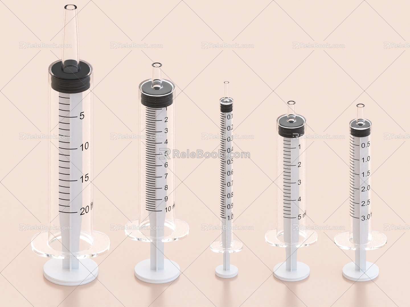 Syringe Medical Devices 3d model