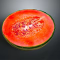Fresh Sliced Watermelon with Vibrant Red Flesh and Juicy Black Seeds