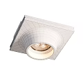 White Recessed Downlight Spotlight Mounted On Ceiling With Soft Warm Light 3d model