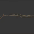 Wooden Walkway Structure With Multiple Platforms And Railings Design