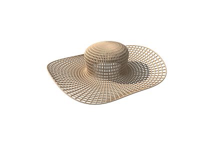 Modern hat 3d model