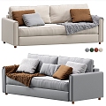 Modern double sofa 3d model