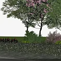 Road Facilities Featuring Bus Stop Shelter With Digital Screens Bench And Trees