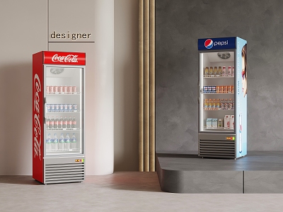 Modern Freezer Beverage Cabinet Freezer Cabinet 3d model