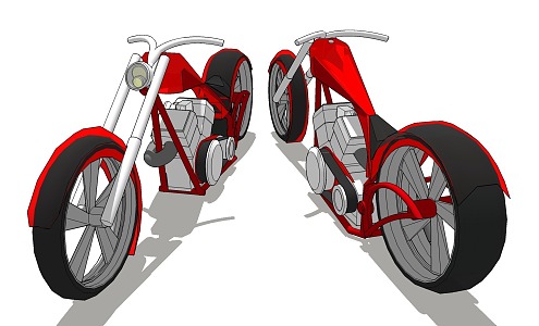 Modern Motorcycle 3d model