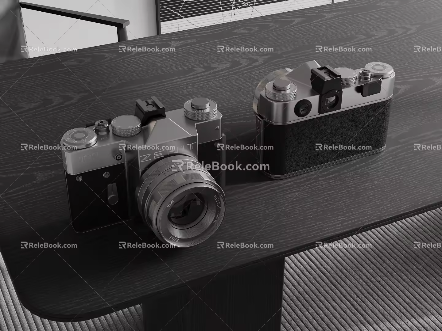 modern camera slr camera digital camera photographic equipment 3d model