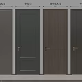 Various Swing Door Designs Including Simple Modern and New Chinese Styles for Home Interior