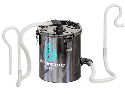 Aquascape Eco Pond Filter System With White Tubing And Connections 3d model