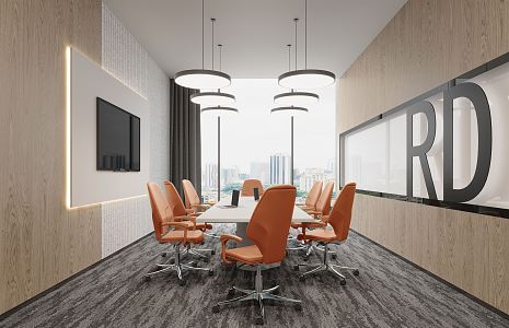 Modern Conference Room 3d model