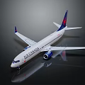Air Canada Passenger Airplane Model With White Body And Blue Tail Design