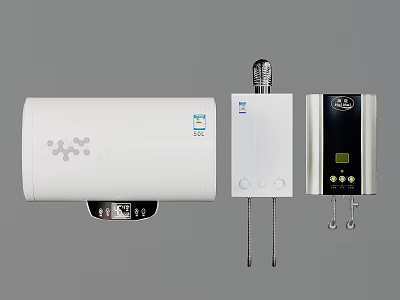 Efficient Household Electrical Appliances Including Storage Instant Water Heaters And Electric Faucets With Modern Design 3d model