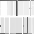 Various Sliding Door Designs With Glass Panels And Louver Styles For Interior