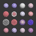 Colorful Geometric Design Sports Balls For Fitness Equipment Training And