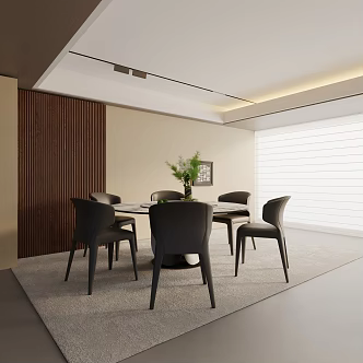 Modern table combination 3d model