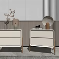 Modern bedside table 3d model