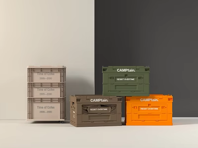 Decorative Ornament Set With Assorted Color CAMPLUS Storage Boxes For Home Decor 3d model