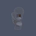 Two Stylish White Woven Leisure Chairs With Brown Cushion And Modern Design