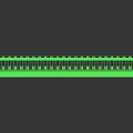 Modern White Long Strip Architectural Component With Uniform Perforated Holes