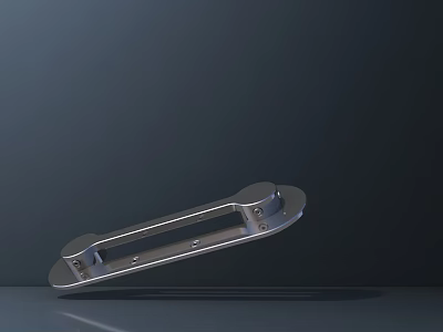 Stainless Steel Furniture Handle With Sleek Design And Shiny Surface For Home Use 3d model