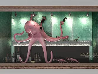 Modern window store window 3d model
