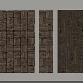 Wooden Wall Decor With Patchwork Design And Carved Patterns For Home Decoration 3d model
