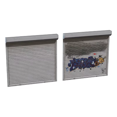 Modern rolling shutter door 3d model