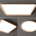 Modern Ceiling Lights Hexagonal Triangular And Circular Shapes With Sleek Design And LED Lighting 3d model