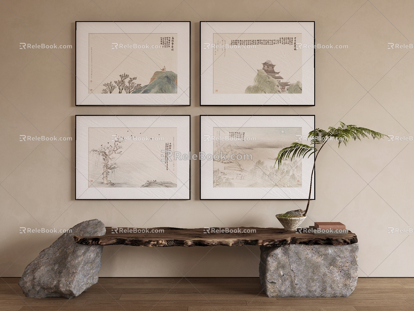 New Chinese Decorative Painting model