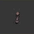 Detailed 3D Render of Ant With Long Antennae and Segmented Body Structure