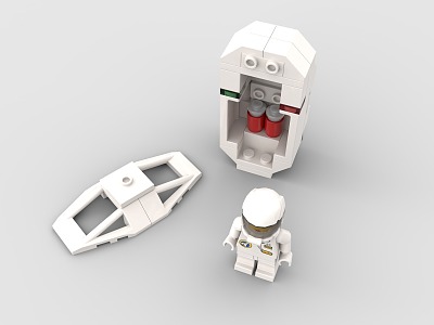 LEGO toy blocks escape pod 3d model