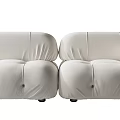 Modern double sofa combination 3d model