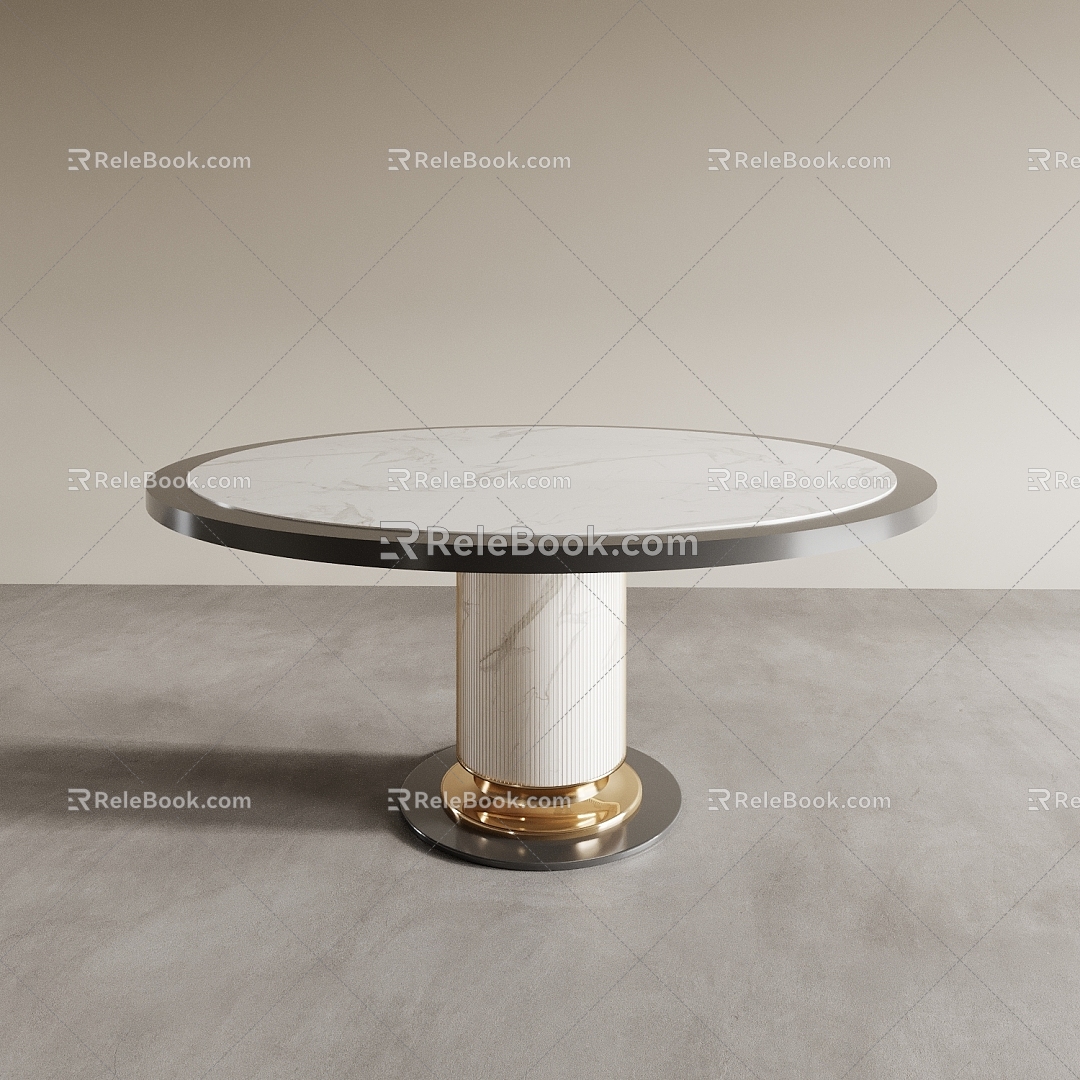 Dining Table Tea Table Round Table Conference Table Dining Table Wine Table 3d model