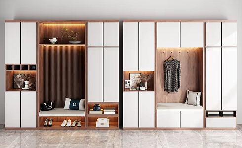 Modern Shoe Cabinet Combination Shoe Cabinet 3d model