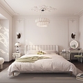 French Bedroom Room 3d model