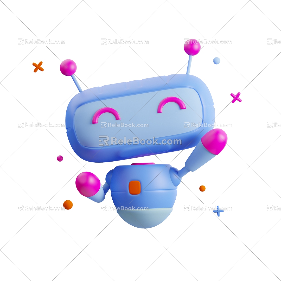 Modern Robot Cartoon Machine Animation Robot 3d model