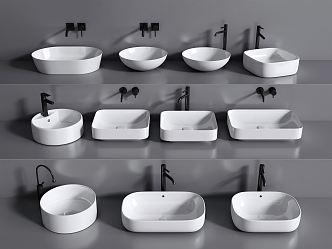 Modern wash basin wash table basin wash basin 3d model